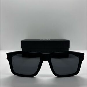 Black Square Sunglasses with Dark Lenses